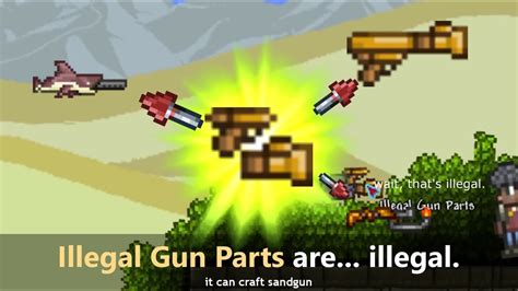 Shark fins dropped by Sand Sharks will have special coloration (). . Terraria illegal gun parts